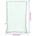 vidaXL Sieť na prívesný vozík s elastickým lanom, zelená 3,5x2,5 m, PP