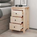 vidaXL Nočný stolík 40x35x61,5 cm masívne borovicové drevo