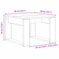 vidaXL Konferenčný stolík Čierny dub 50 x 50 x 35 cm Kompozitné drevo