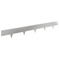 vidaXL Obrubník trávnika 20 ks 100 x 12 cm Oceľ Strieborná