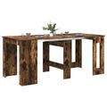 vidaXL Jedálenský stôl 180 x 85 x 75 cm Kompozitné drevo Dymový dub