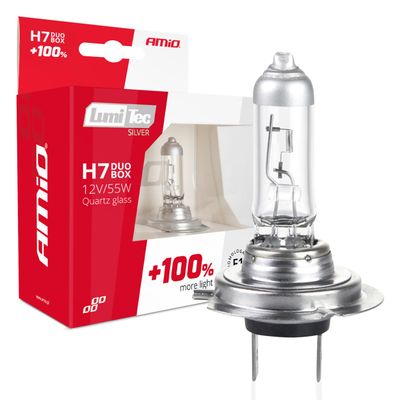 Halogenový duo blistr (2ks) sada LumiTec SILVER +100% H7 12V 55W DUO