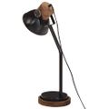 vidaXL Stolová lampa 25 W čierna 17x17x60 cm E27