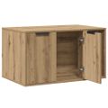 vidaXL Uzavretý box na stelivo dub artisan 80x50x45cm kompozitné drevo
