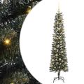 vidaXL Umelý vianočný stromček Zelená 180 cm PVC, plast a oceľ