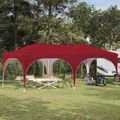 vidaXL Prístrešok na párty 575 x 288 x 245 cm Vínovo červená