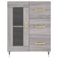 vidaXL Vysoká skrinka sivý dub sonoma 69,5x34x180 cm spracované drevo