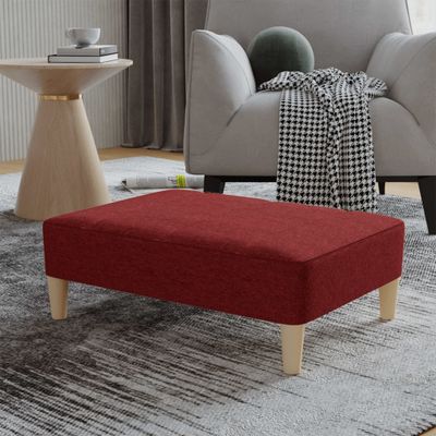 vidaXL Podnožka vínovo-červená 78x56x32 cm látková