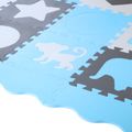 Detská penová puzzle podložka NILS Fun MD03 modrá