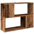 vidaXL Skriňa na knihy/Izbový prepážka Old Wood 80x24x63 cm