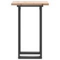 vidaXL Jedálenský stolík v tvare O 50x50x75,5 cm borovica a oceľ