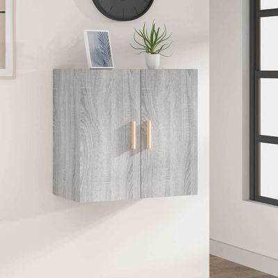 vidaXL Nástenná skrinka sivý dub sonoma 60x30x60 cm spracované drevo