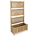 vidaXL Vyvýšený záhradný záhon s mriežkou, bambus 70 cm