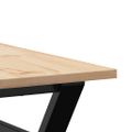 vidaXL Konferenčný stolík v tvare Y 80x80x45 cm borovica a oceľ