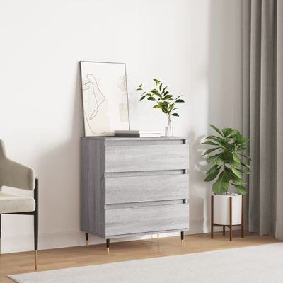 vidaXL Komoda sivý dub sonoma 60x35x70 cm spracované drevo