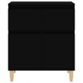 vidaXL Komoda čierna 60x35x70 cm spracované drevo