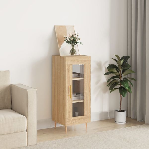 vidaXL Komoda dub sonoma 34,5x34x90 cm spracované drevo