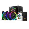 Súprava počítačového ventilátora ARGB Darkflash DR12 Pro 3v1 120x120 (čierna)
