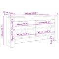 vidaXL RohováTVskriňa 102 x 40,5 x 45 cm Biela Kompozitné drevo