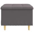 vidaXL Ottoman s Úložným Priestorom Biely 60 x 60 x 45 cm Umelá koža