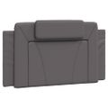 vidaXL Posteľ Viana s matracom sivá 100x200 cm umelá koža
