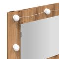 vidaXL Zrkadlová skrinka s LED diódou, dubový dekor, 90x31,5x62 cm