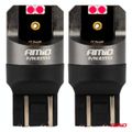 LED CANBUS PRO series 7443 W21/5W 4x3030 SMD Red 12/24V AMIO-03592