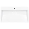 vidaXL Umývadlo z minerálneho/mramoroveho odliatku 80x46x11 cm biele