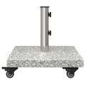 vidaXL Základňa pre slnečník 30 kg Šedá Granite Štvorcový