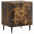 vidaXL Nočný stolík Dymový dub 43 x 34,5 x 50 cm Kompozitné drevo