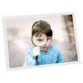 vidaXL Fotorámiky na stôl, koláž 3 ks, biele 15x21 cm, MDF