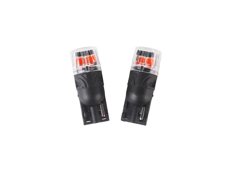 Autožiarovka LED T10 12V CARCLEVER 4LED 2835SMD červená