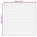 vidaXL Záťažová prikrývka modrá 200x200 cm 13 kg látka