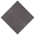 vidaXL Dlažba na terasu 30 ks Sivá 30 x 30 cm Akáciové tvrdé drevo