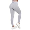 Dámske bezšvové legíny Lift Grey - GymBeam, veľkosť XL