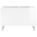 vidaXL Skrinka na platne lesklá biela 74,5x38x48 cm kompozitné drevo