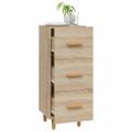 vidaXL Komoda dub sonoma 34,5x34x90 cm spracované drevo