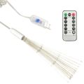 vidaXL Vonkajšia vianočná prskavka, studená biela 20 cm, 140 LED