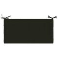 vidaXL Vankúš na lavičku SOEST 100% polyester Čierna 80 x 40 x 5 cm