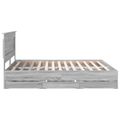 vidaXL Rám postele Sivý Sonoma 200 x 200 cm Inžinierske drevo