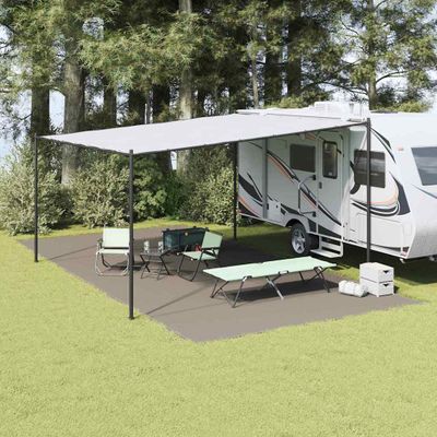 vidaXL Koberec do stanu Svetlosivá 800 x 400 cm Polyetylén