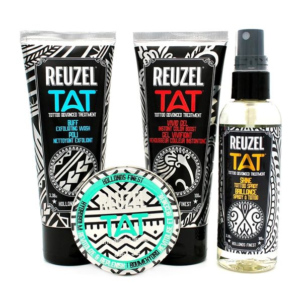 Sada produktov na starostlivosť o tetovanie REUZEL Tattoo advanced treatment