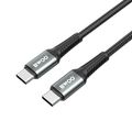 Kábel BWOO pletený USB-C - USB-C 2m 60W čierny