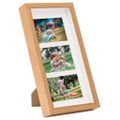 vidaXL 3D fotorámiky 5 ks dub 18x35 cm na 3 obrázky (10x15 cm)