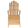 vidaXL Stoličky Adirondack s opierkami na nohy 2 ks tíkový masív