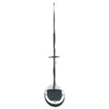 vidaXL Nafukovací Stand up paddleboard s plachtou, čierno biely