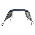 vidaXL Strieška Bimini so 4 oblúkmi a stenami 243x(230-244)x137 cm
