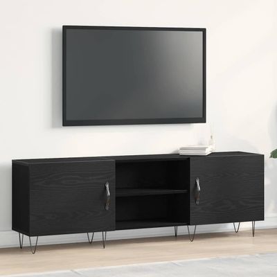 vidaXL Zostava TV skriniek Nástenný Čierny dub 150 x 30 x 50 cm