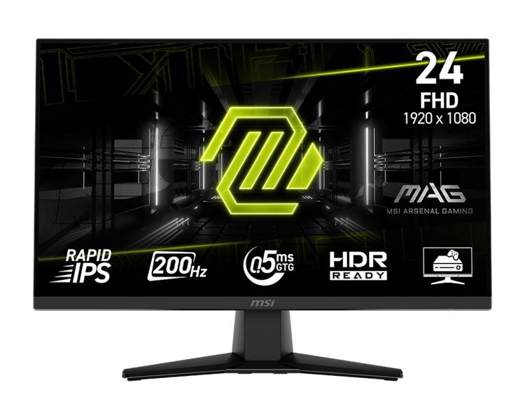 MSI MAG/242F/23,8''/IPS/FHD/200Hz/0,5ms/Čierna/3R