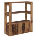 vidaXL Servírovacia skriňa Staré drevo 30 x 80 x 90 cm